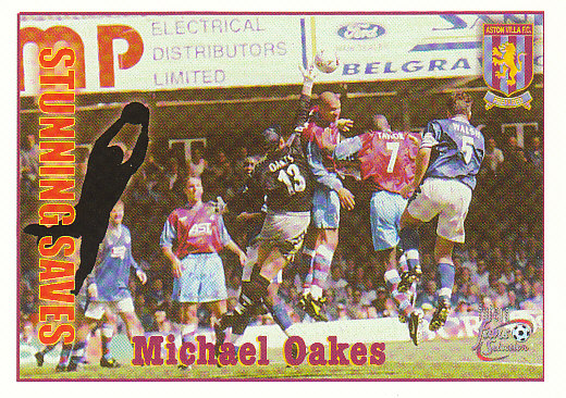 Michael Oakes Aston Villa 1997/98 Futera Fans' Selection #38
